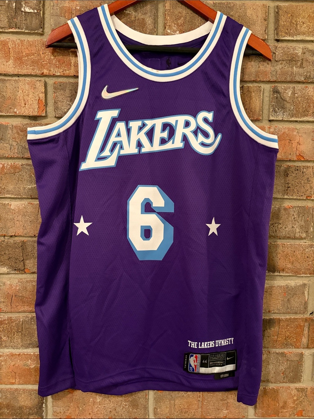 Nike Lakers Purple #6 Jersey